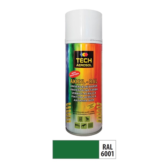 Sprej akr.RAL 6001  400ml smaragdová zelená