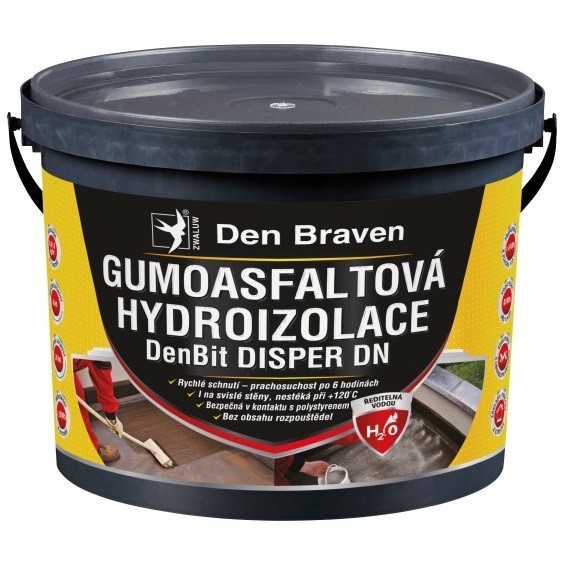 DenBit Disper DN gumoasfaltová hydroizolace, 5 kg