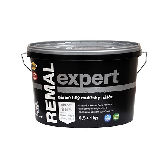 Remal Expert zářivě bílá malířská barva, 6,5+1 kg