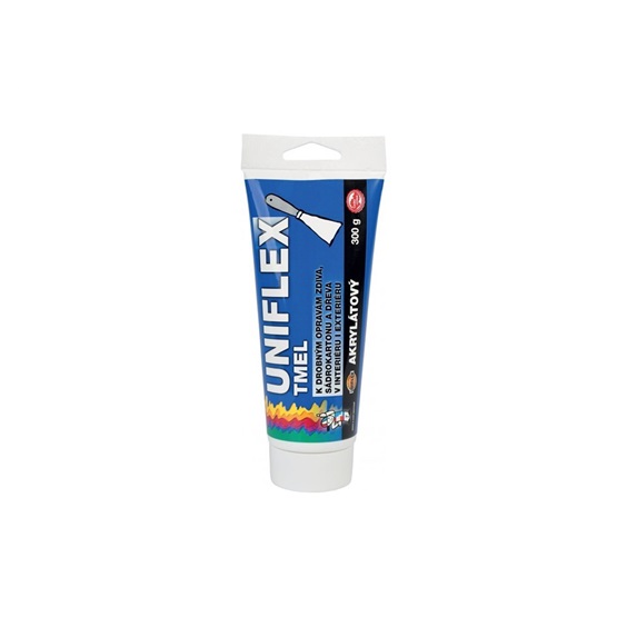 Tmel UNIFLEX akrylátový na tmelení na kov, ocel, kámen, beton a dřevo, v tubě, 300 g