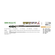 List pilový SBN 9522 FC 115/1,45mm 3ks oboustranný,rychlý a čistý řez pro extrémní křivky