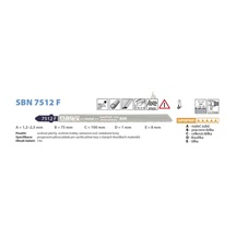 List pilový SBN 7512 F 100/1mm 3ks progresivní rychlé přímé řezy v Fe