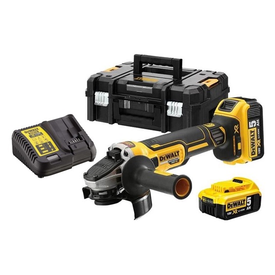 Bruska úhlová AKU 125XR DCG405P2 18V 2x5,0Ah Li-Ion