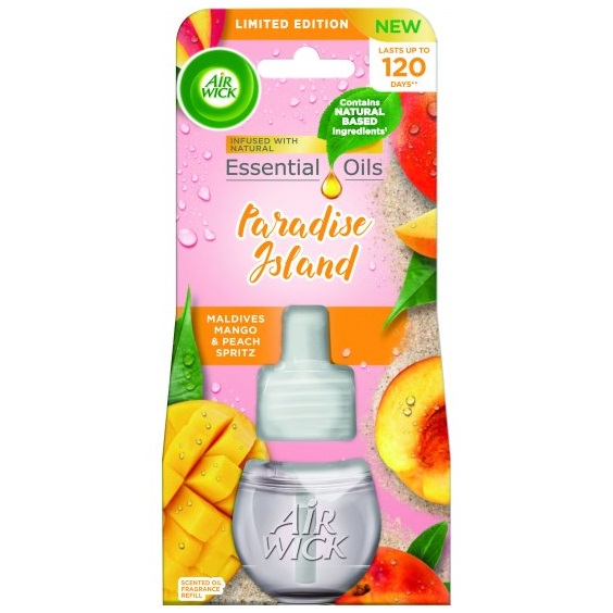 Osvěžovač vzduchu AIRWICK  Mango a broskev z Malediv náplň, 19 ml