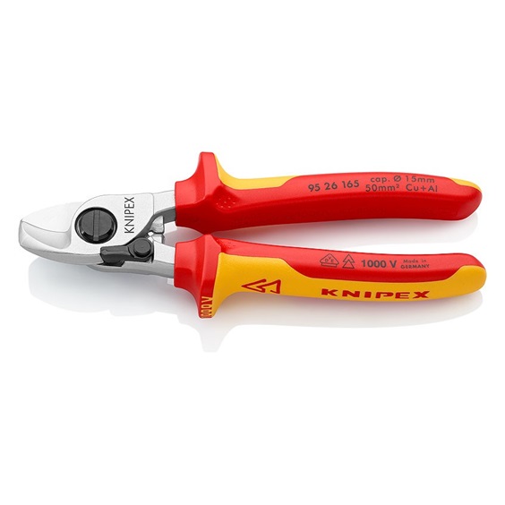 Nůžky kabelové s pružinou 1000V Cr PVC 165 ; 95 26 165     KNIPEX