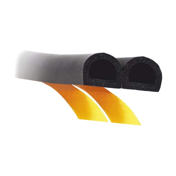 Těsnění universal  D 14x12mm    vratové  černé  baleno  40m