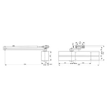 Zavírač DC 300NEW     stříbrný   120kg/1100 bez ramínka