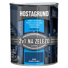 Hostagrund 2v1 S2160 základní i vrchní barva na kov, 0445 tmavě modrá, 600 ml