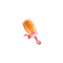 Pružná láhev PAPU PAPI 200 ml, se lžičkou, růžová