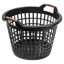 Koš zahradní 35l  50/35 v 36cm černý plast