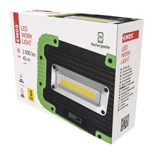 Reflektor pracovní nabíjecí COB LED 1000lm,4400mAh