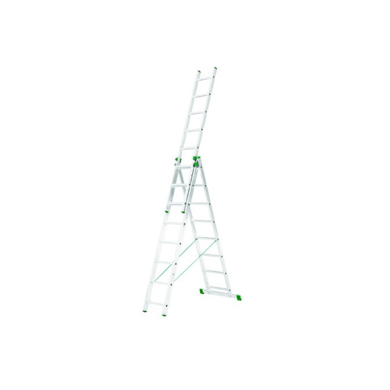 Žebřík trojdílný univerzální 7608 AL 513cm/HOBBY/3x8 příček