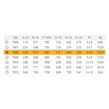 Žebřík trojdílný univerzální 7608 AL 513cm/HOBBY/3x8 příček