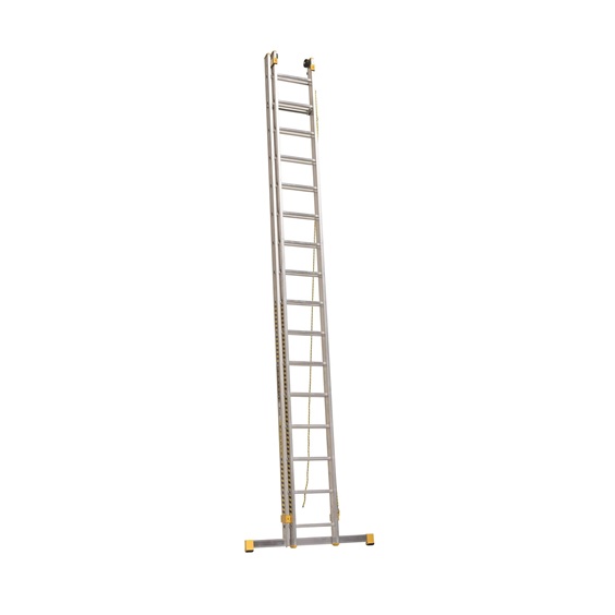 Žebřík dvoudílný výsuvný 8818 AL 949cm/PROFI/2x18 příček s lanem
