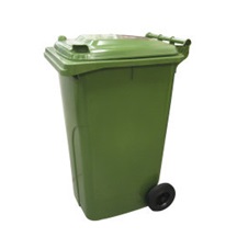Popelnice plastová 240l zelená s kolečky 0005-2