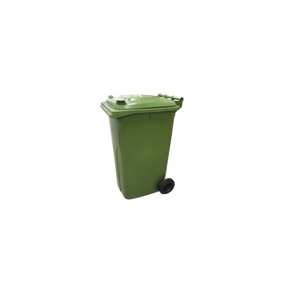 Popelnice plastová 240l zelená s kolečky 0005-2