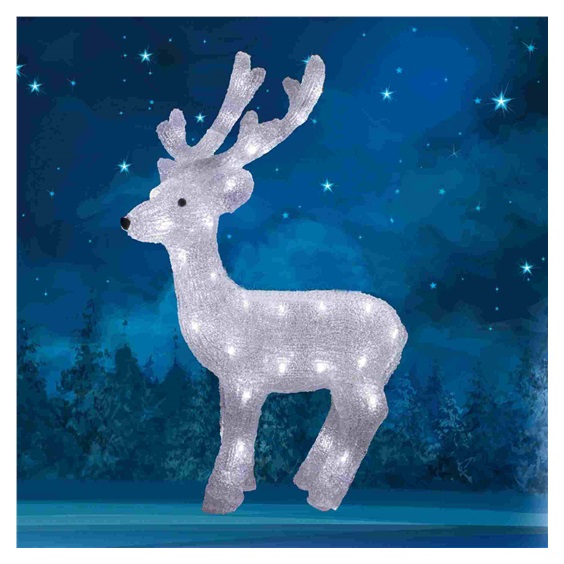 Sob z akrylu, na venkovní použití, 48 WH / WW LED, 65 cm