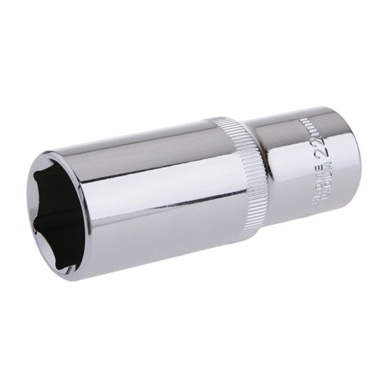 Hlavice prodloužená 1/2" CrVa 22mm