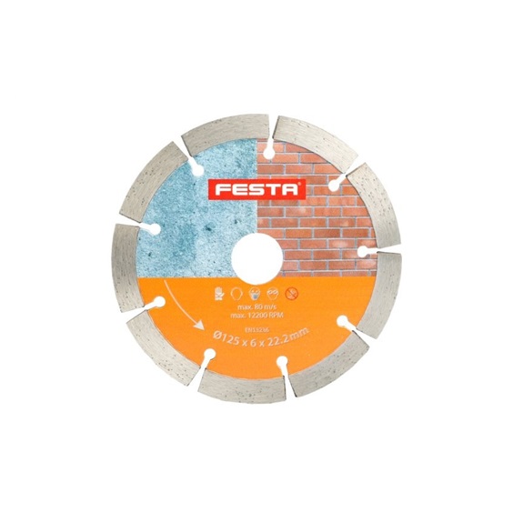 Kotouč diamantový 125x6mm dvojitý, segmentový