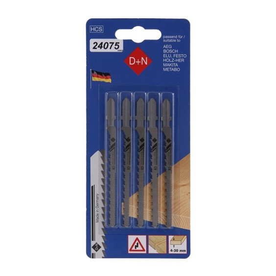 List pilový 75mm/1,45mm 5ks 24075 dřevo
