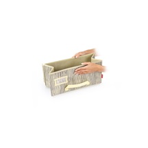 Krabice na oděvy FANCY HOME 40 x 18 x 20 cm, cappuccino
