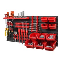 Závěsný panel s 10 boxy a 22 držáky na nářadí ORDERLINE 800x165x400