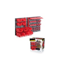Závěsný panel s 10 boxy a 22 držáky na nářadí ORDERLINE 800x165x400