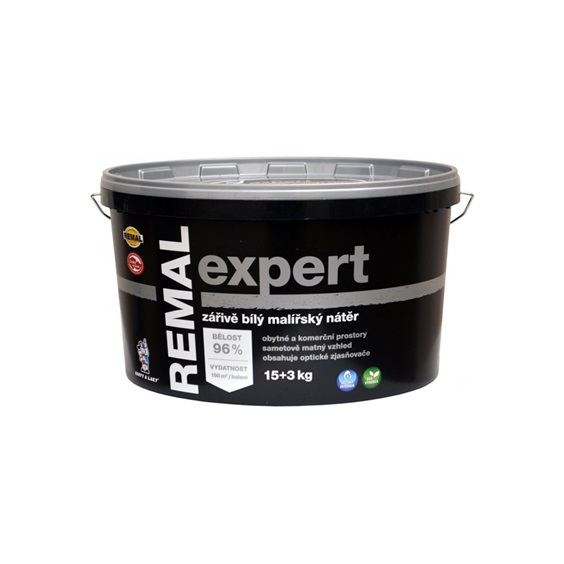 Remal Expert zářivě bílá malířská barva, 15+3 kg