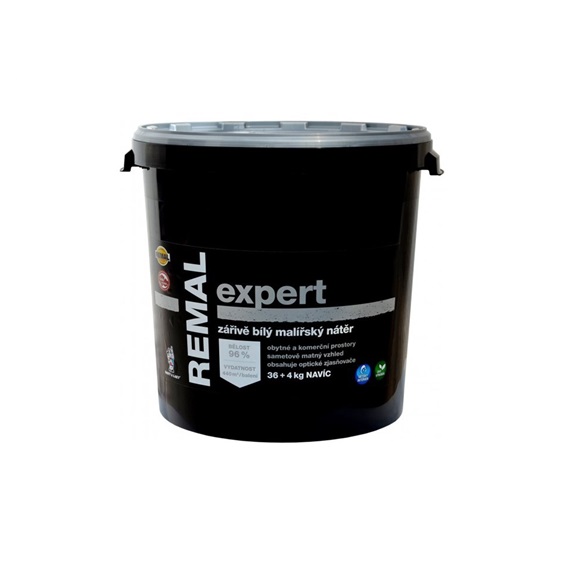 Remal Expert zářivě bílá malířská barva, 36+4 kg