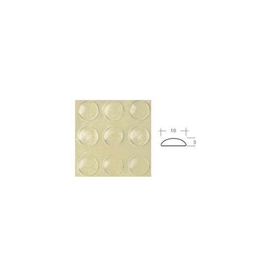 Tlumič nárazů čočka průměr 10x3mm (v blistru 32ks)