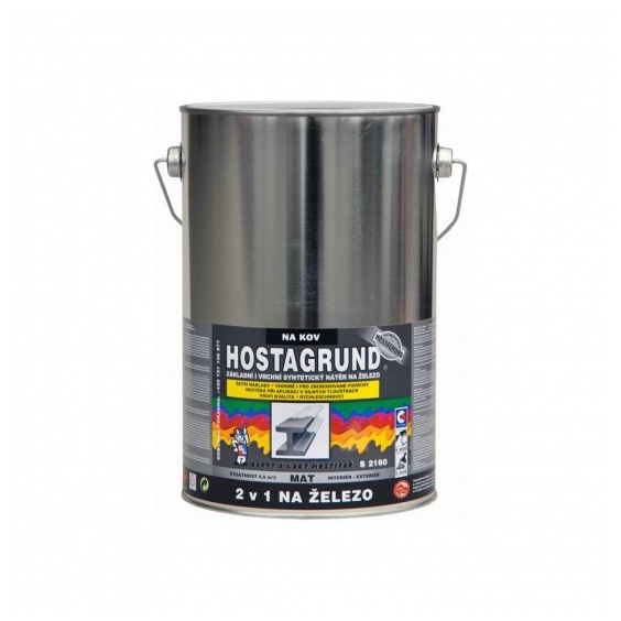 Hostagrund 2v1 S2160 základní i vrchní barva na kov, 0243 hnědá, 4 l