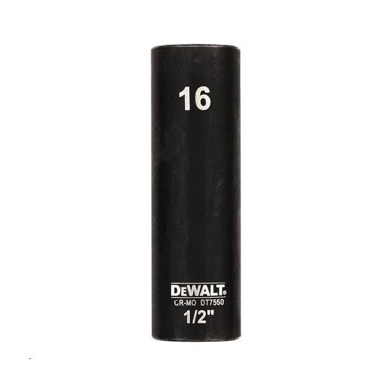 Hlavice nástrčná prodloužená 1/2" 16 EXTREME IMPACT DT7550