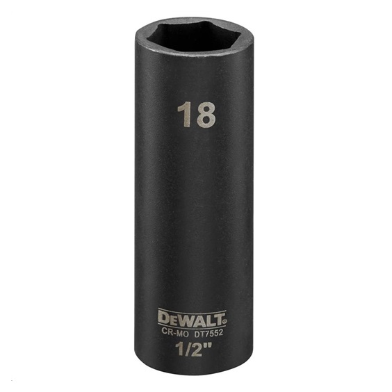 Hlavice nástrčná prodloužená 1/2" 18 EXTREME IMPACT DT7552