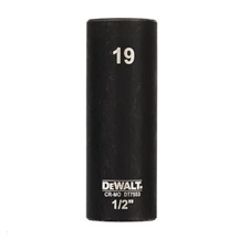 Hlavice nástrčná prodloužená 1/2" 19 EXTREME IMPACT DT7553