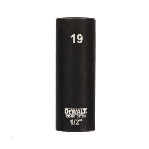 Hlavice nástrčná prodloužená 1/2" 19 EXTREME IMPACT DT7553