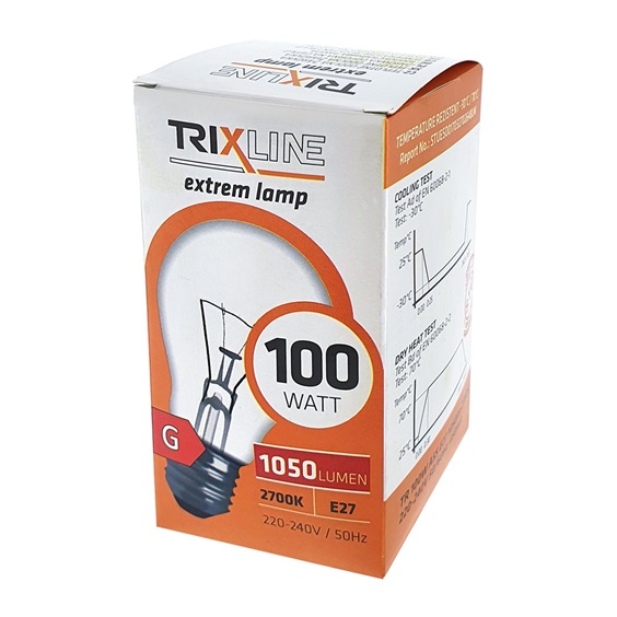 Žárovka 100W E27 BC LUX čirá TRIXLINE