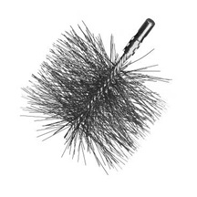 Kartáč rourový kulatý 160mm M12 zvlněný nerez 0,3mm