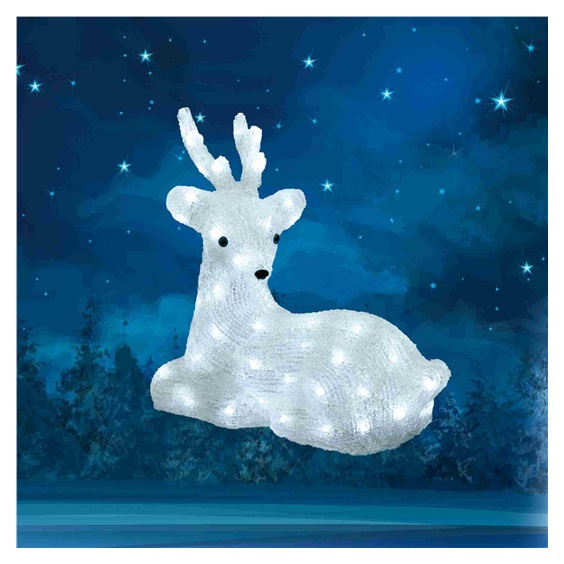 Dekorace sob, akryl, 34x36cm, LED IP44