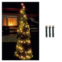 Řetěz svítící 7m, 100 bílá teplá LED, 8pr.,  venkovní použití