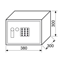 Sejf elekton.RS.30.EDK  š/v/h/380x300x300mm