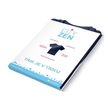 Triko pánské  CityZen vel.XXL modré kulatý výstřih