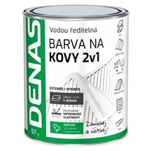DENAS BARVA NA KOVY 2v1 antikorozní rychleschnoucí barva, 0110 šedá, 700 g