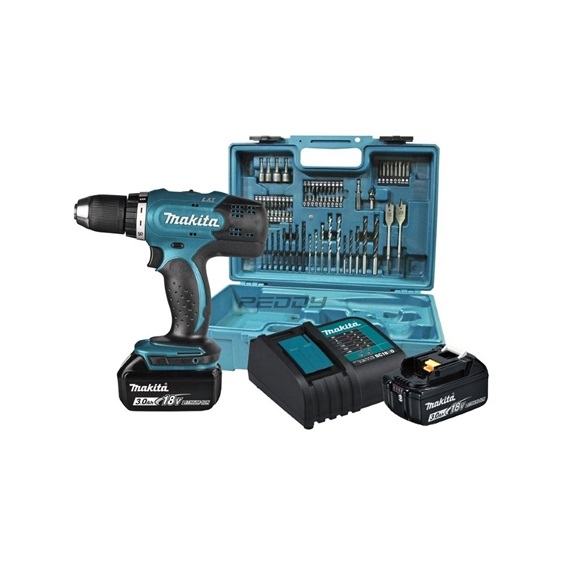 Šroubovák vrtací  AKU s příslušenstvím  LI-ION 18V/3,0AH MAKITA DDF453SFX1