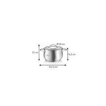 Hrnec s poklicí HARMONY pr. 24 cm, 7,0 l