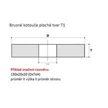 Kotouč brusný 200x25x32 10A46N5AV40 413717911.TY