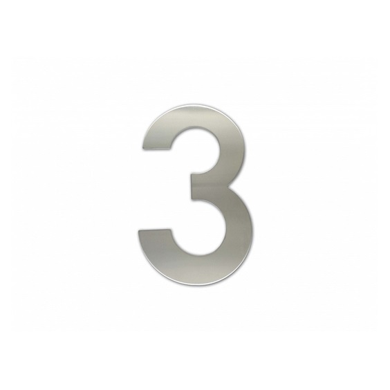 Číslice "3" fasádní 150mm NEREZ