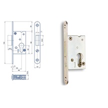 Zámek zadlabací BZD 048 Zn bílý bal.1   TB.2   závorový