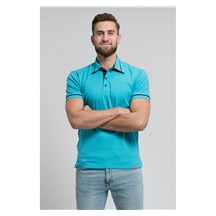 Polokošile pánská CityZen vel.5XL azurová