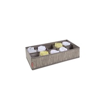 Organizér na ponožky a spodní prádlo FANCY HOME 40 x 18 x 10 cm, smetanová