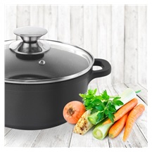 Hrnec GRANDE pr. 20 cm skleněná poklice